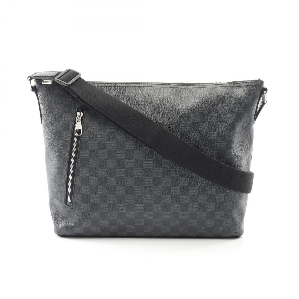 Louis Vuitton Mick Shoulder Bag Canvas Leather Damier Graphite Black